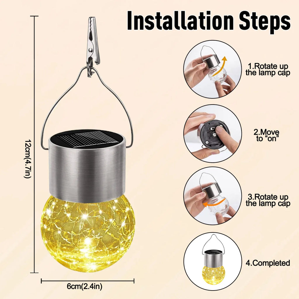 lampe solaire extérieure en rotin pour jardin décoratif