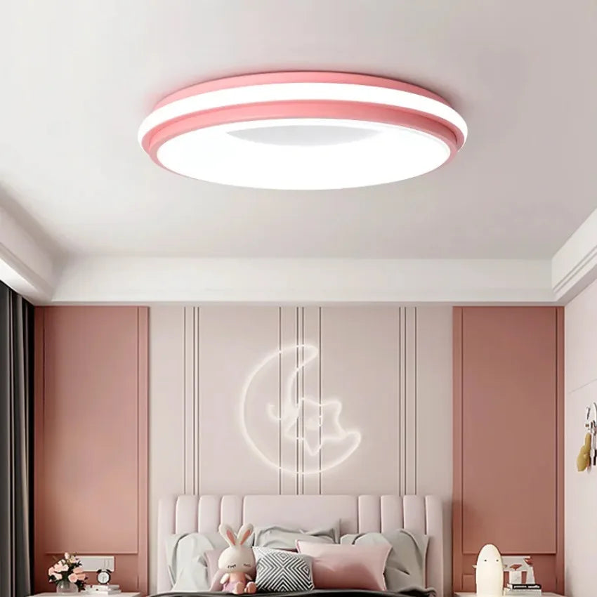 Plafonnier led nordique macaron lumière circulaire moderne éclairage maison Rémi Épurelle - Lignes Épurées & Atmosphère Sereine