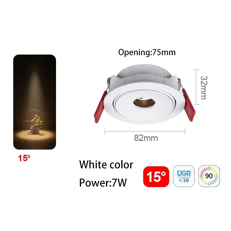 Spot led ultra fin à angle de faisceau pour éclairage intérieur Suzon Solstice en Aluminium - Une Présence Décorative Affirmée