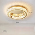 Lustre — Rond en cristal dimmable LED de luxe