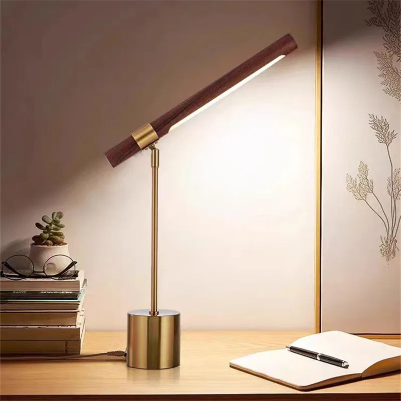 Lampadaire vintage design en bois et métal pour décoration intérieure – Aurélien