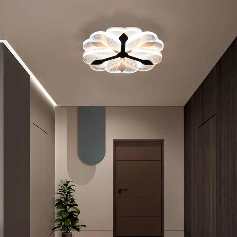 Plafonnier led moderne en acrylique pour décoration intérieure Ninon Confluence - Une Note Actuelle dans le Décor