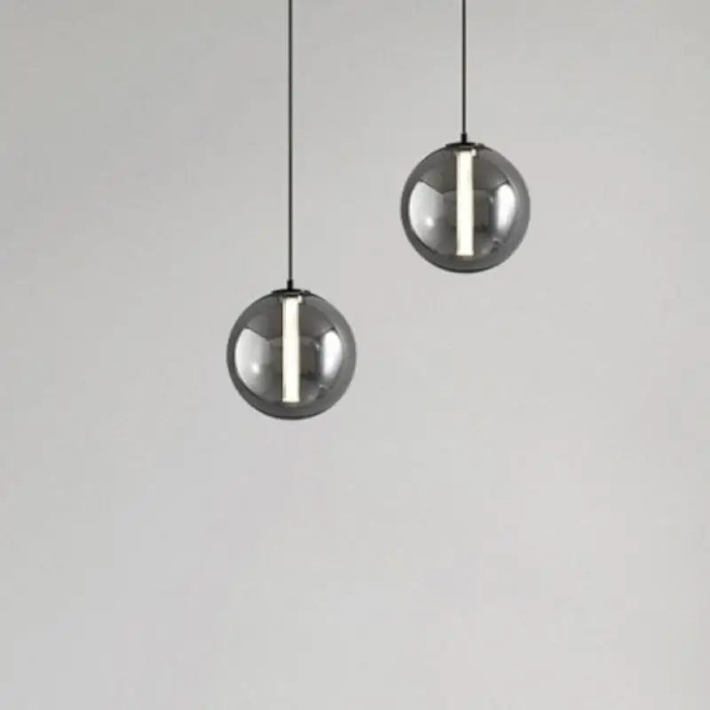 Suspension — En verre fumé lampe design pour restaurant et café