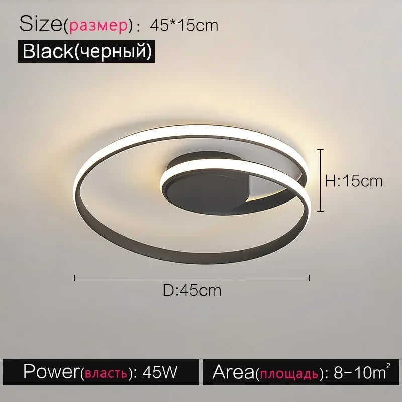 Plafonnier — Moderne en aluminium LED créatif nordique