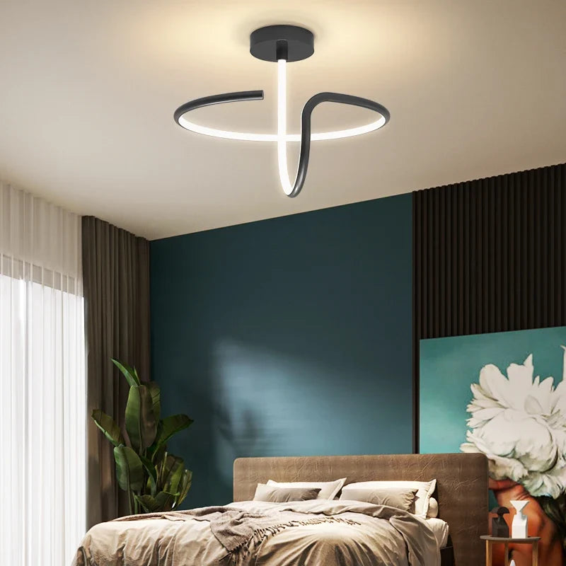 Plafonnier — TONDI moderne minimaliste LED lustre pour couloir allée chambre salon plafonnier luminaires