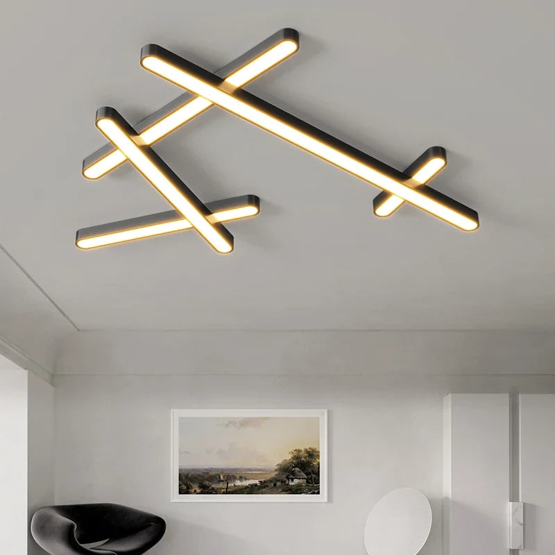 Plafonnier led design moderne luminaire décoratif d'intérieur éclairage led Élisa Solstice - Une Note Actuelle dans le Décor