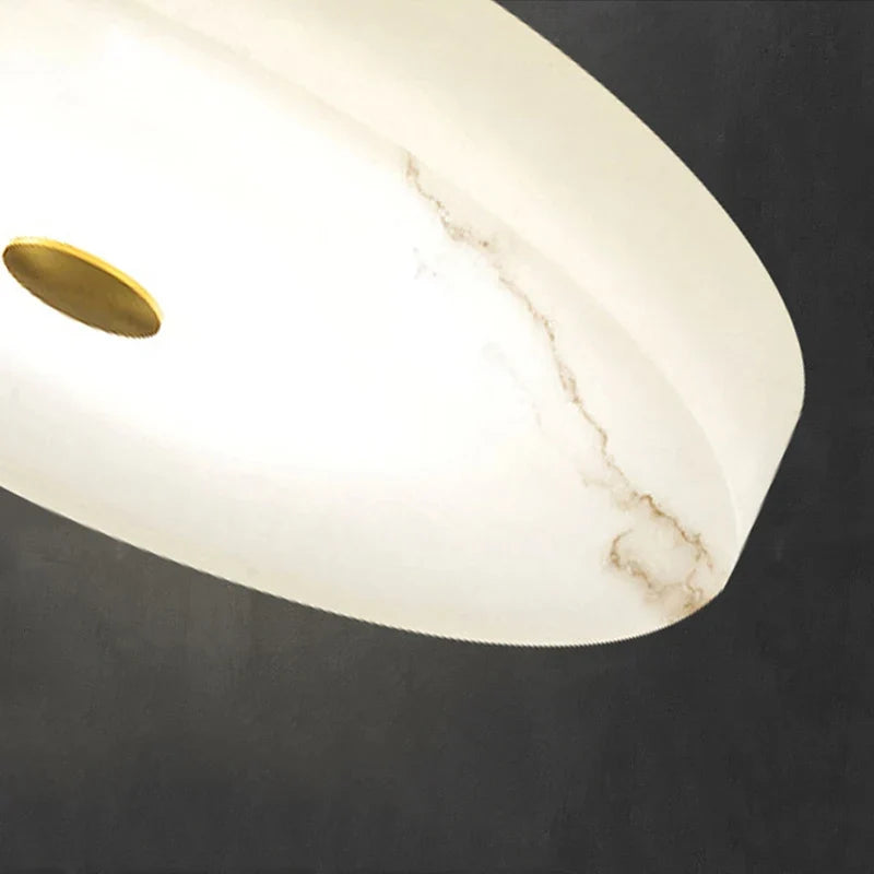 Plafonnier — Circulaire en marbre luminaire nordique de luxe