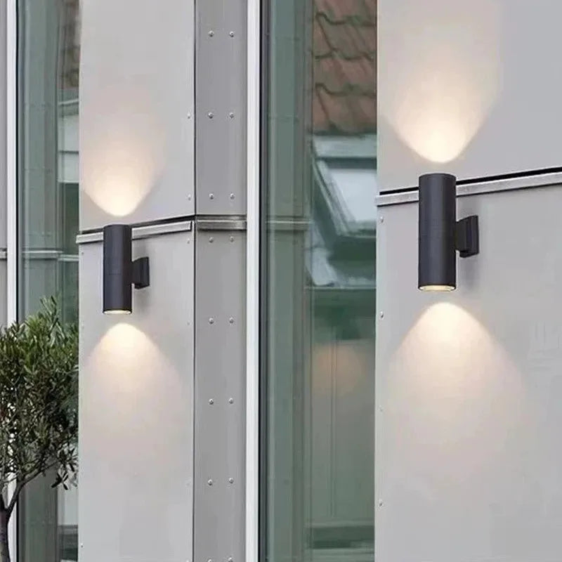 Applique murale — Moderne double tête éclairage extérieur étanche jardin