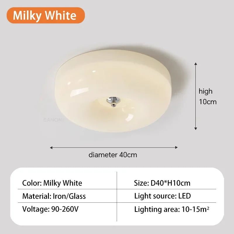 Plafonnier — Ancien verre LED bauhaus maison