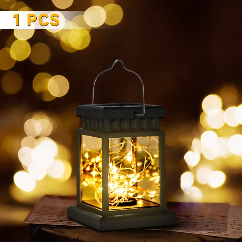 lampe solaire lanterne led étanche pour jardin et extérieur