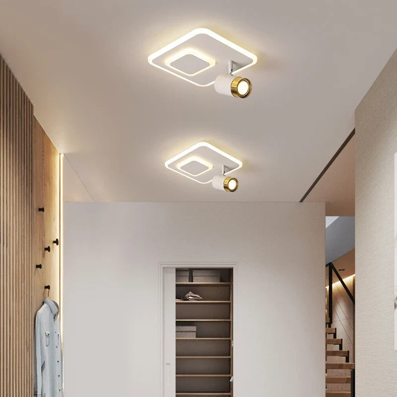 Spot led monté en surface pour allée et porche Pia Orée en Aluminium - Lignes Dessinées & Décor Raffiné
