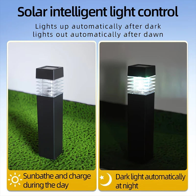 Lanterne solaire LED sur piquet pour jardin et allée – Jardélie