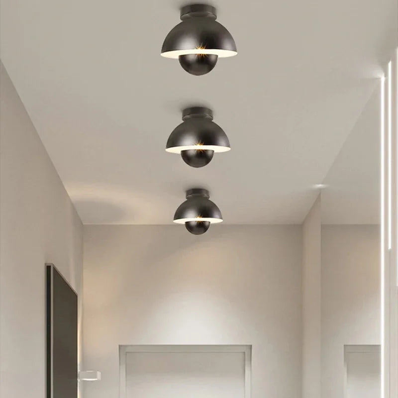 Plafonnier led semi-circulaire moderne pour allée balcon escalier Éden Orée - Esprit Contemporain & Décor Élégant