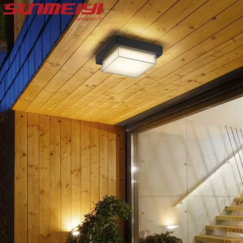 Plafonnier — Extérieur étanche moderne pour jardin et balcon