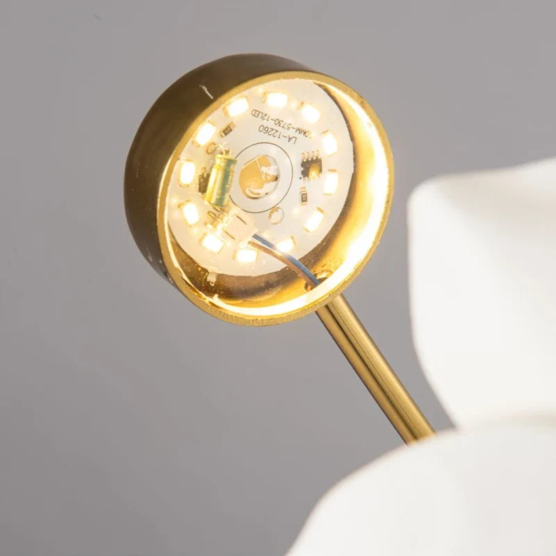 Applique murale à led lotus pour décoration intérieure moderne Isaline Élan en Céramique - Matière Délicate & Présence Singulière