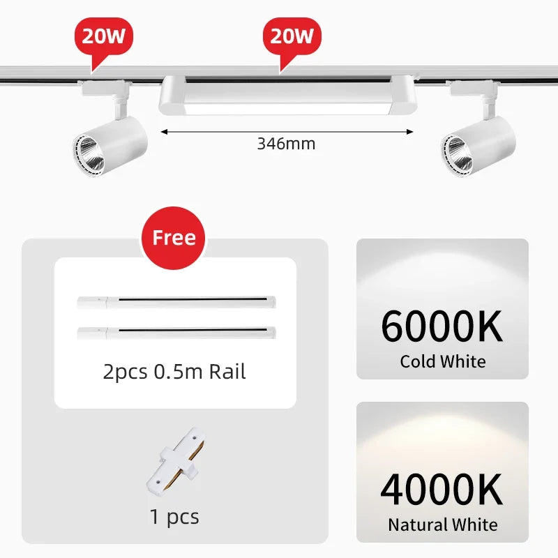 Plafonnier — Sur rail design pour intérieur et éclairage moderne