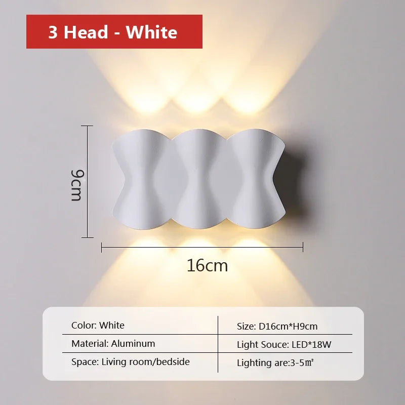Applique murale — LED moderne pour extérieur et décoration jardin
