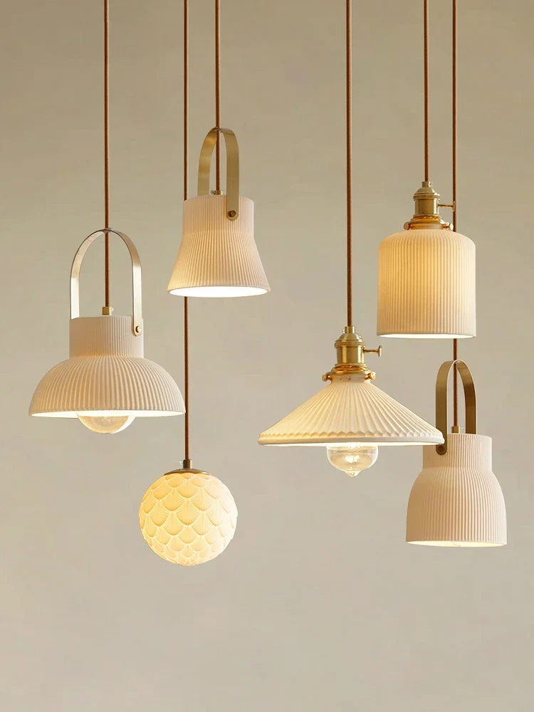 lampe en céramique style japonais pour restaurant et bar