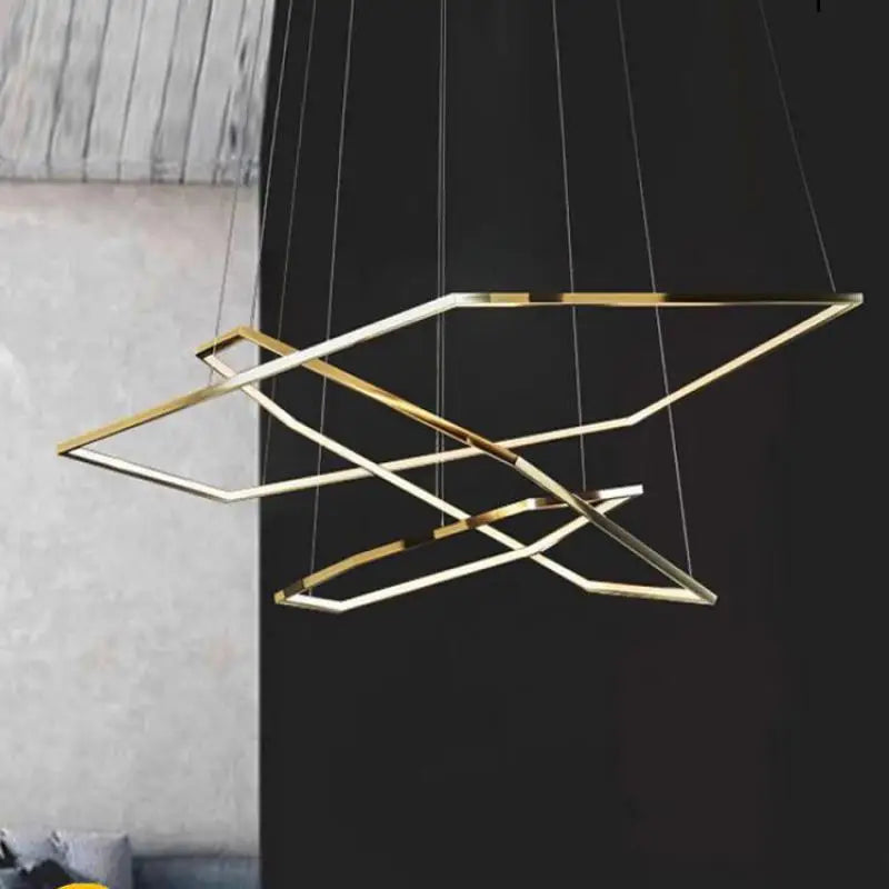 Suspension — Hexagone LED simple moderne luxe suspension