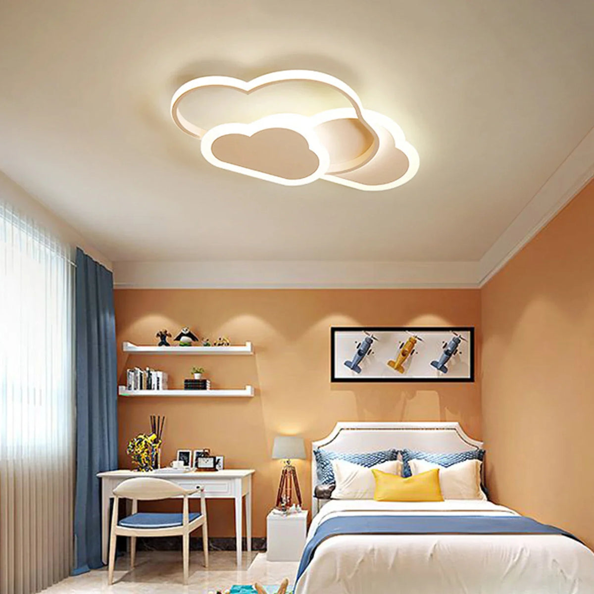 Plafonnier led cloud éclairage moderne pour enfant Maëlle Étude - Présence Moderne & Harmonie Intérieure