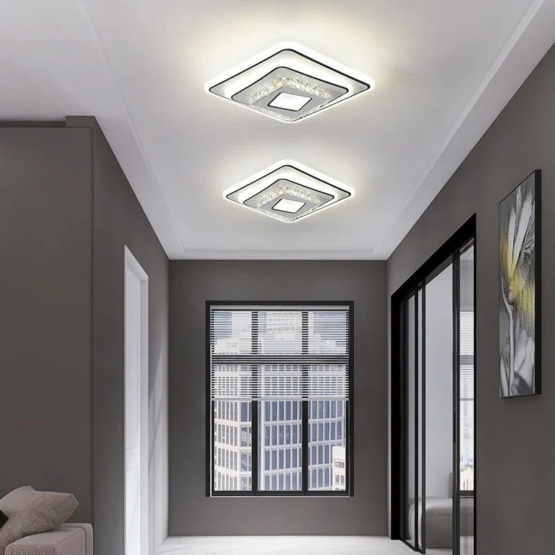 Plafonnier moderne minimaliste en cristal à led créatif Lucien Harmonie - Lignes Épurées & Atmosphère Sereine