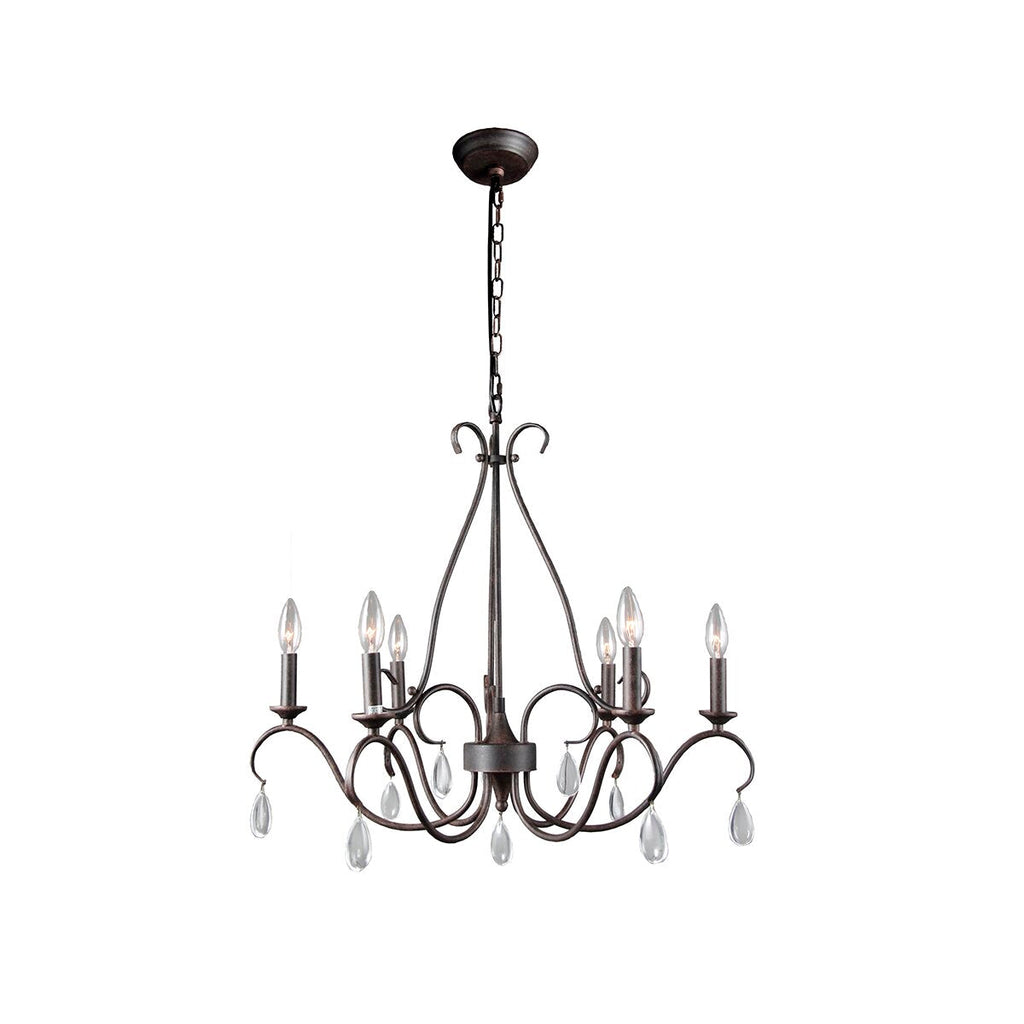 Uzorus Lustre en Métal et Cristal Style Industriel Vintage - Neutralighting