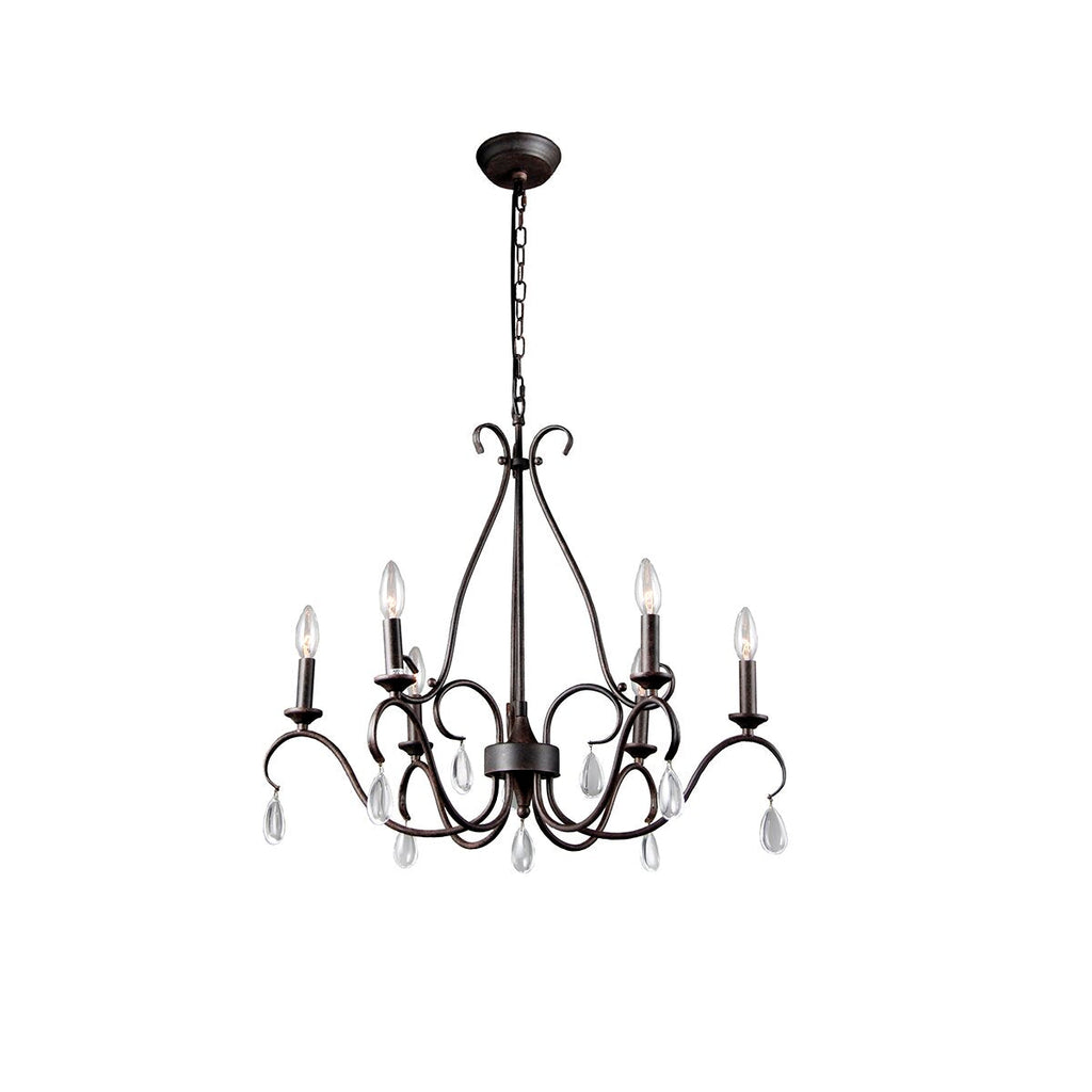 Uzorus Lustre en Métal et Cristal Style Industriel Vintage - Neutralighting