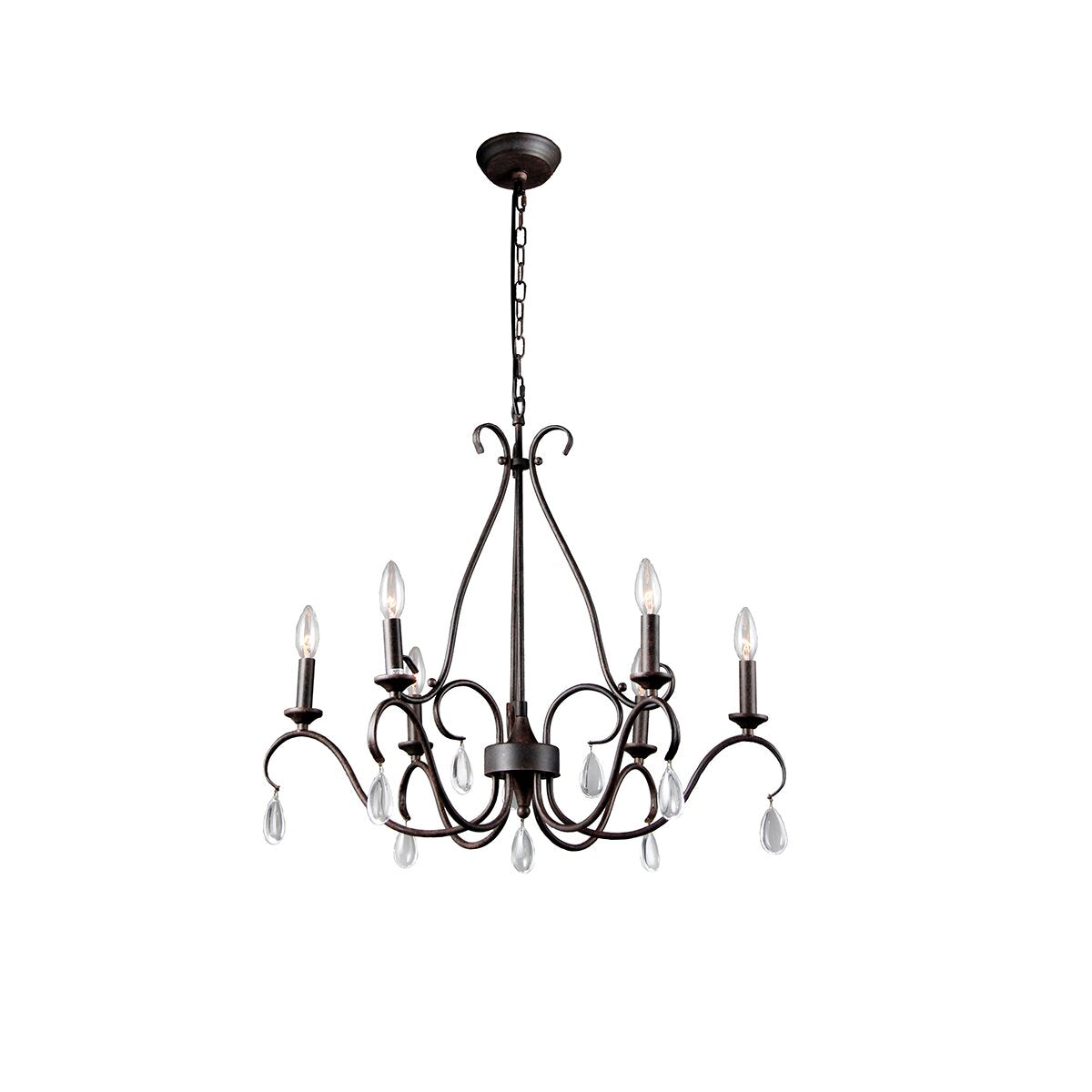 Uzorus Lustre en Métal et Cristal Style Industriel Vintage - Neutralighting