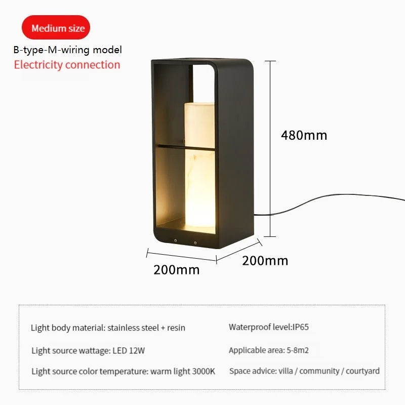 lampe solaire led extérieure étanche pour jardin et cour