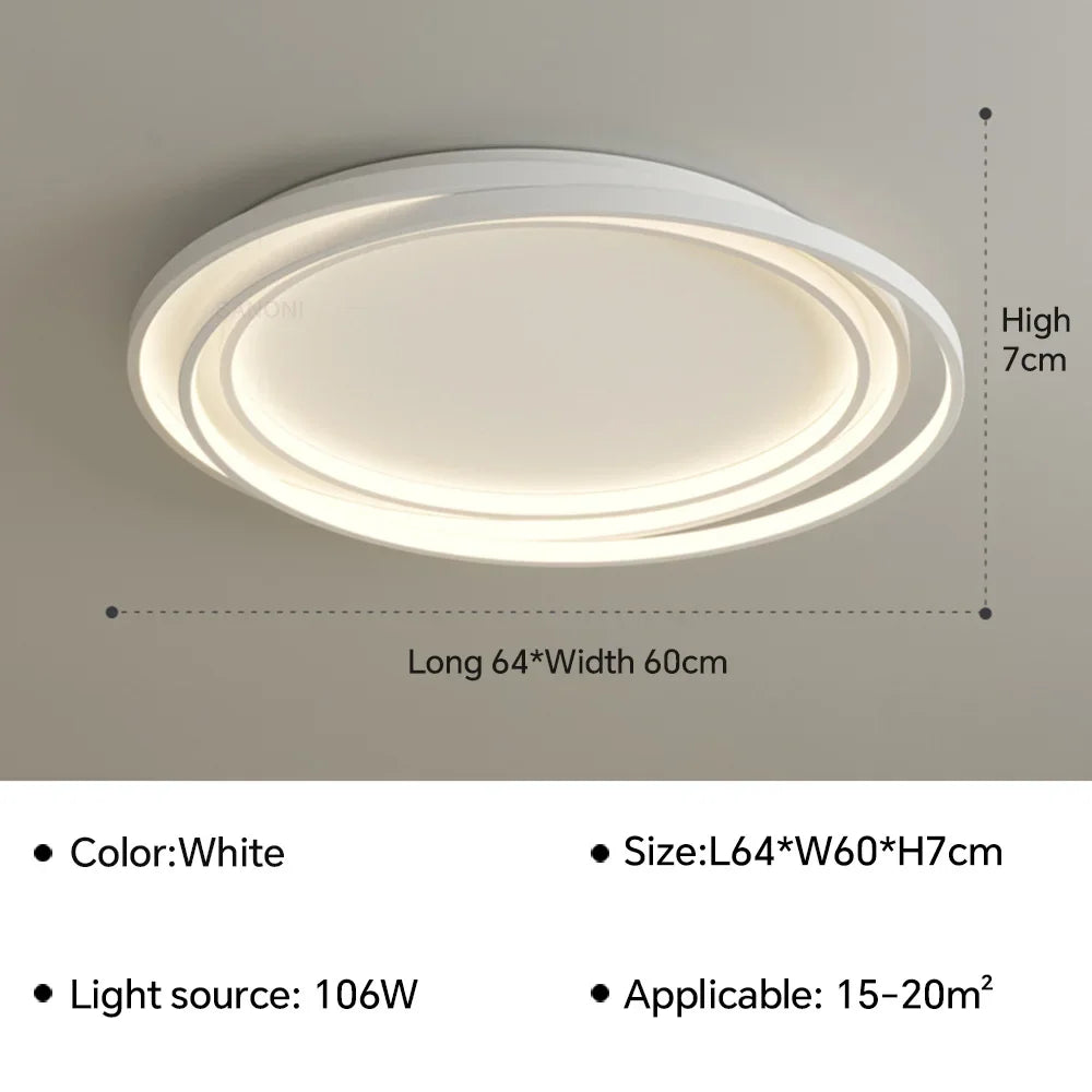 Plafonnier — LED ultra mince lustre moderne intérieur