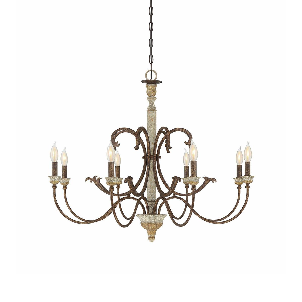 Evareth Lustre en Bois Sculpté à la Main Style Industriel Vintage - Neutralighting