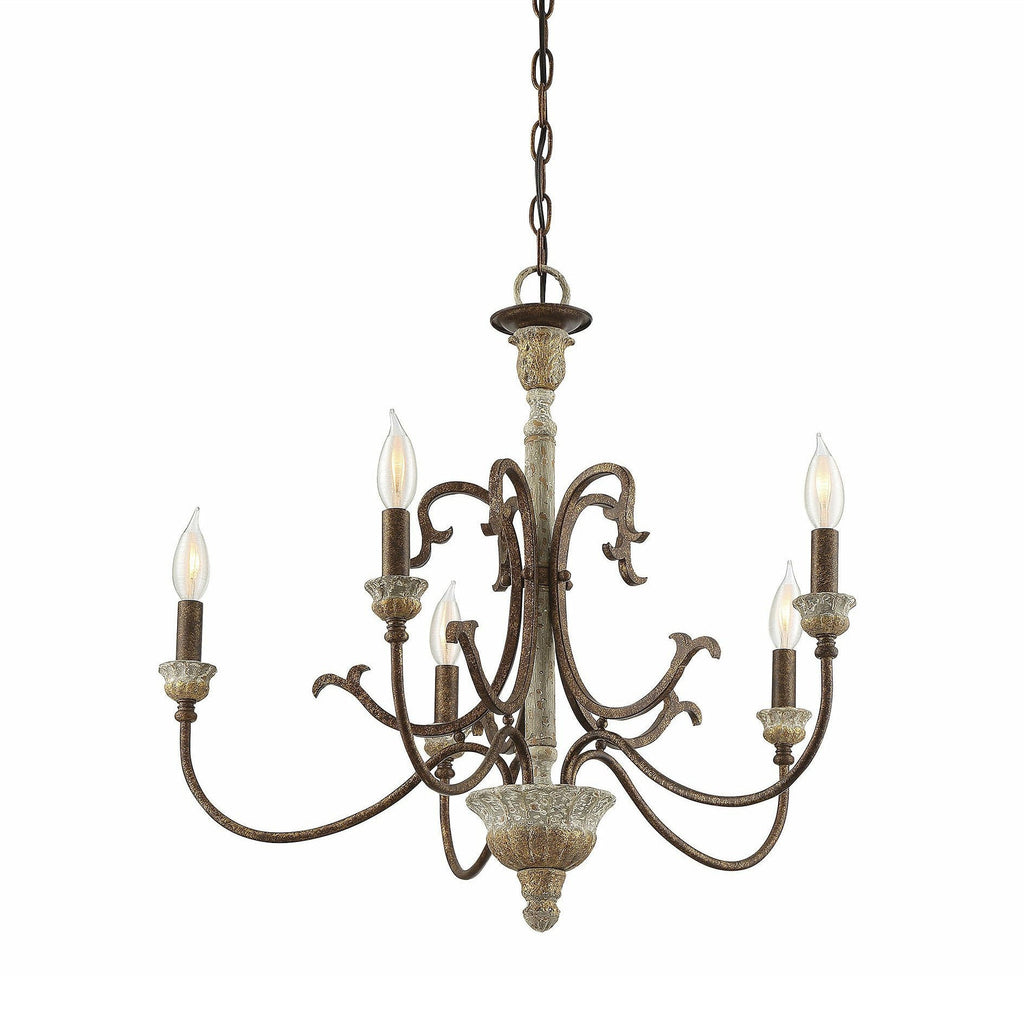 Evareth Lustre en Bois Sculpté à la Main Style Industriel Vintage - Neutralighting