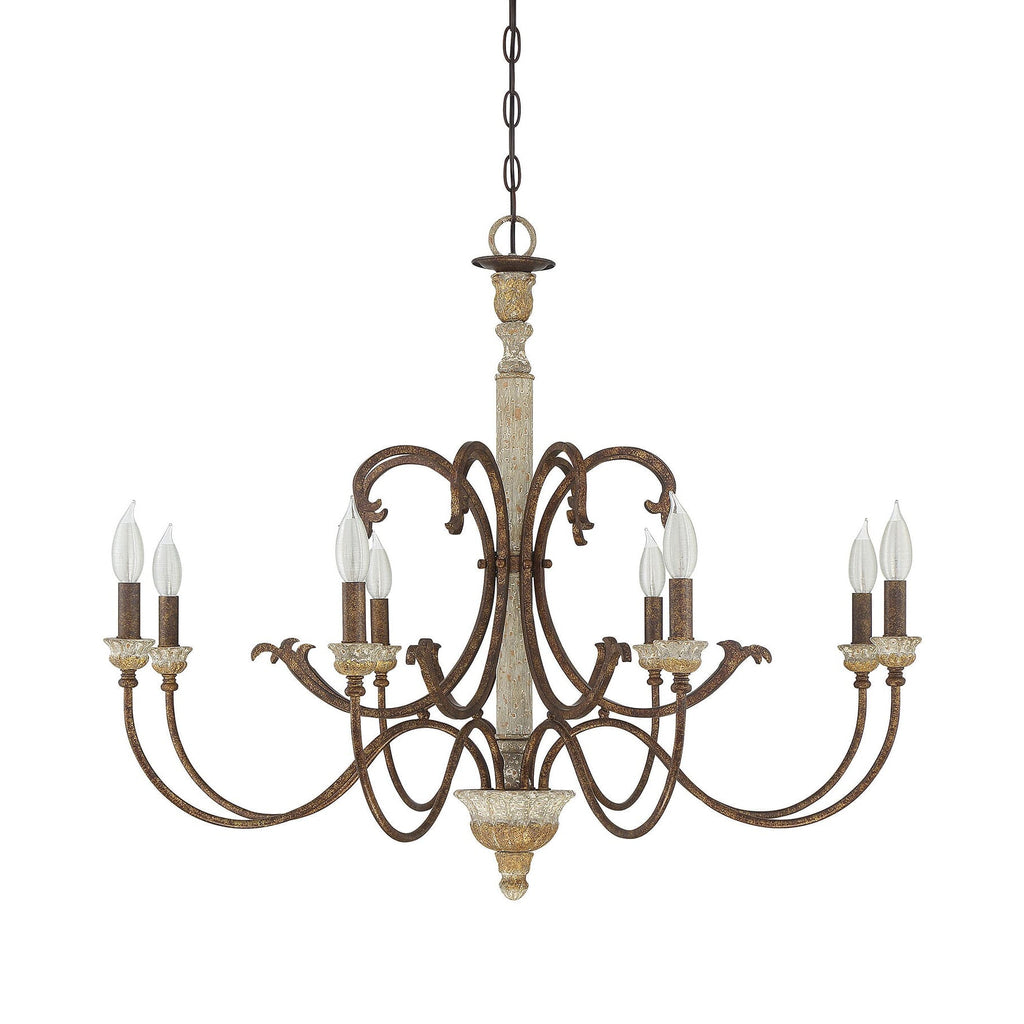 Evareth Lustre en Bois Sculpté à la Main Style Industriel Vintage - Neutralighting