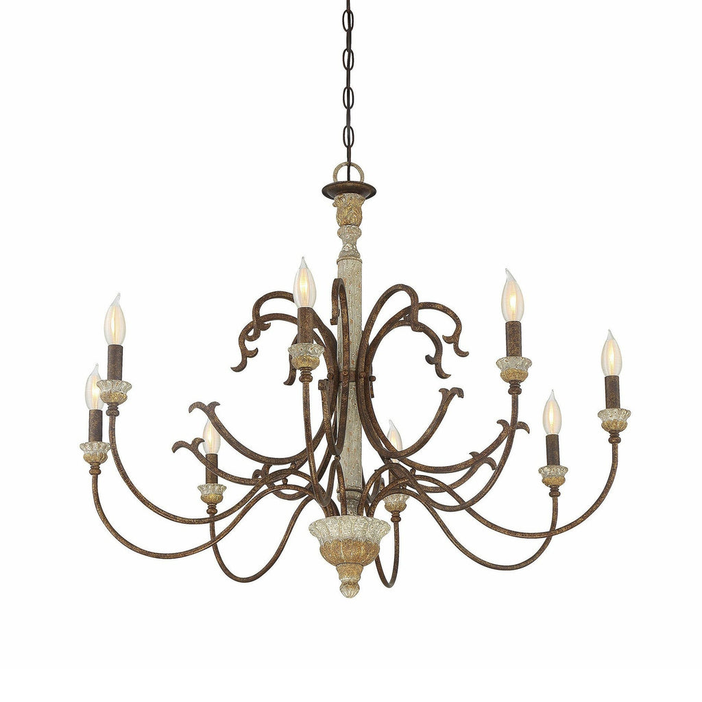 Evareth Lustre en Bois Sculpté à la Main Style Industriel Vintage - Neutralighting