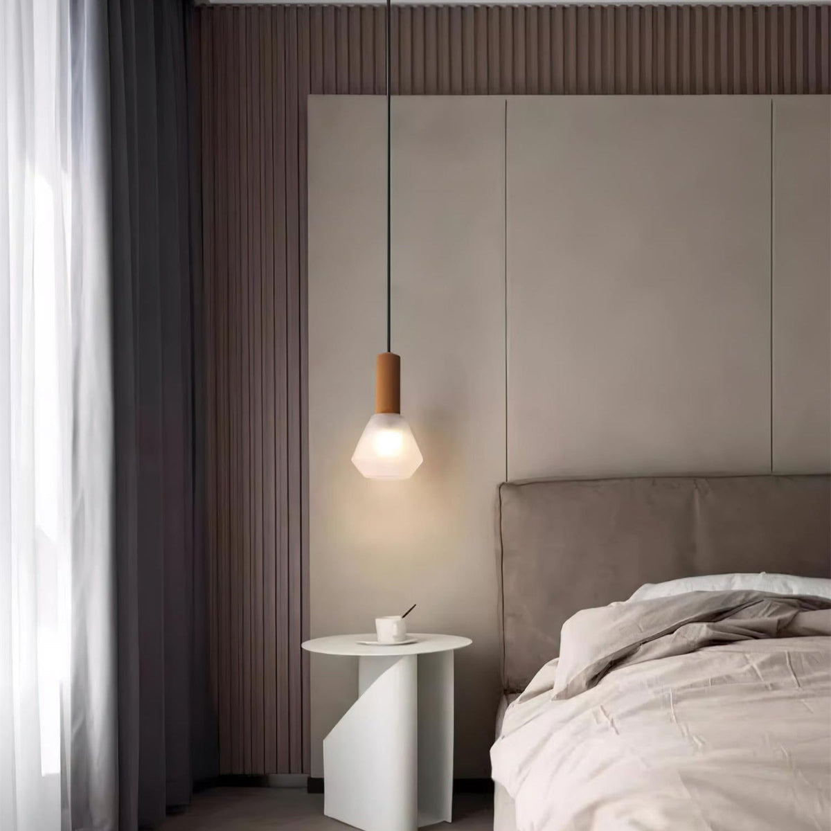 Givor Lampe Suspendue en Verre Givré - Neutralighting