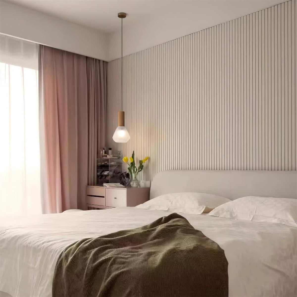 Givor Lampe Suspendue en Verre Givré - Neutralighting