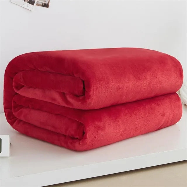 Plaid plaid flanelle polaire corail doux pour lit salon Lison Échappée - Présence Décorative & Harmonie Intérieure