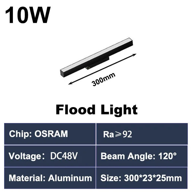 Luminaire — Rail d éclairage magnétique moderne pour intérieur en aluminium