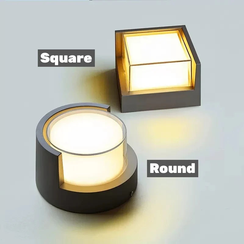 Abat-jour — LED extérieure intelligente double abat-jour en acrylique