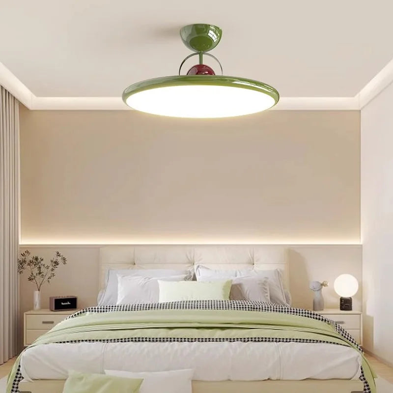 Plafonnier — LED nordique en fer avec soucoupe volante luminaire décoratif d'intérieur