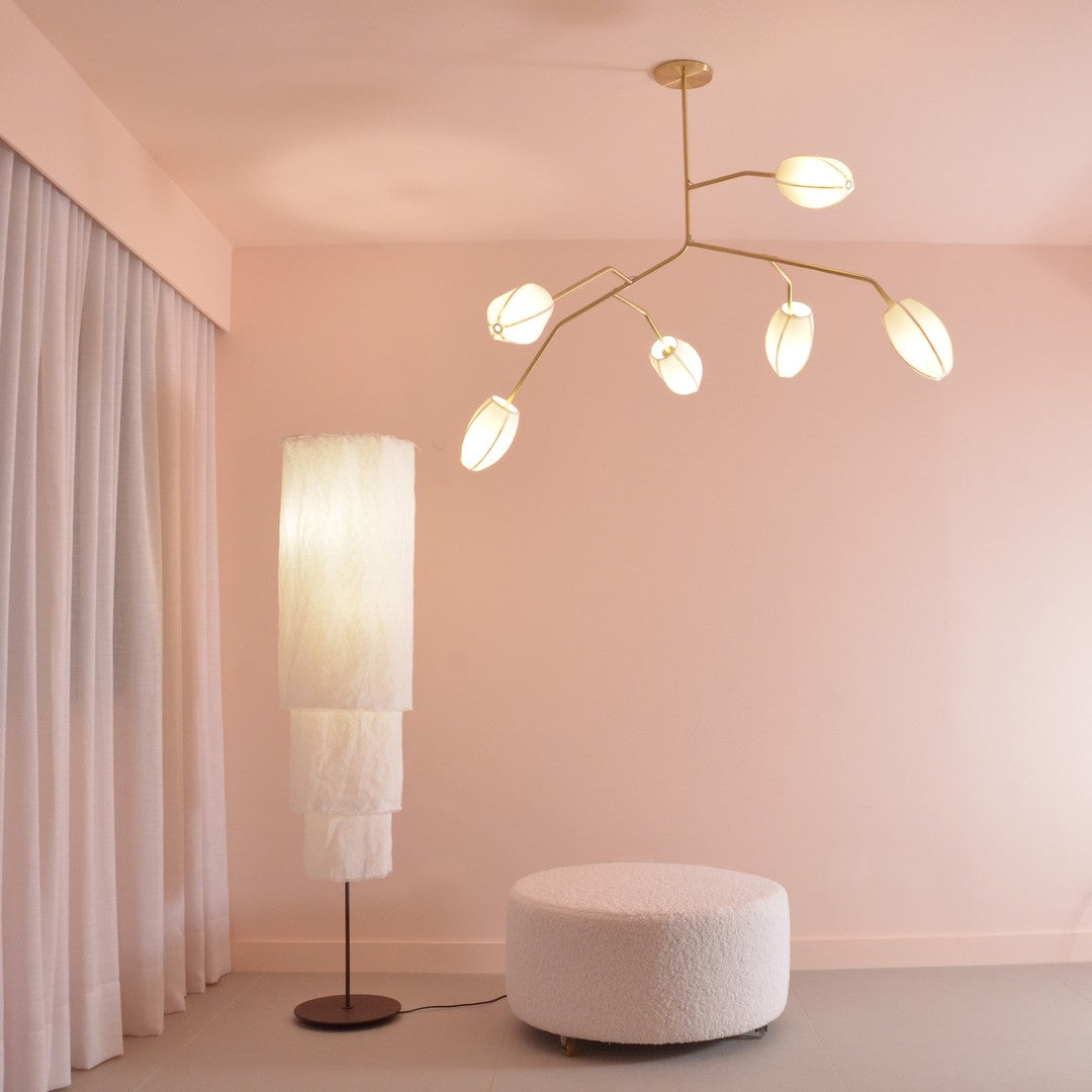 Evvinora Lustre en Métal et Tissu Style Industriel Vintage - Neutralighting