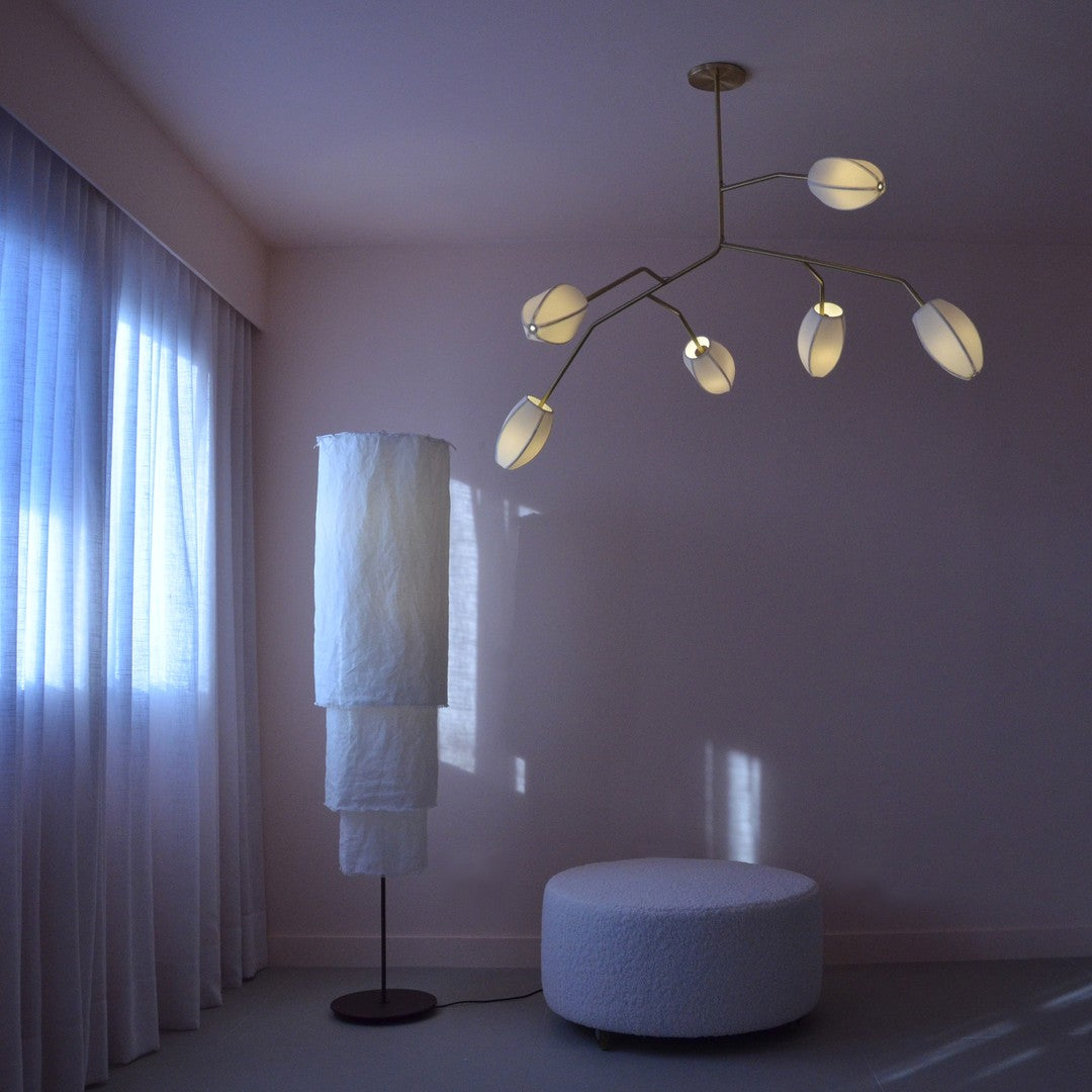 Evvinora Lustre en Métal et Tissu Style Industriel Vintage - Neutralighting