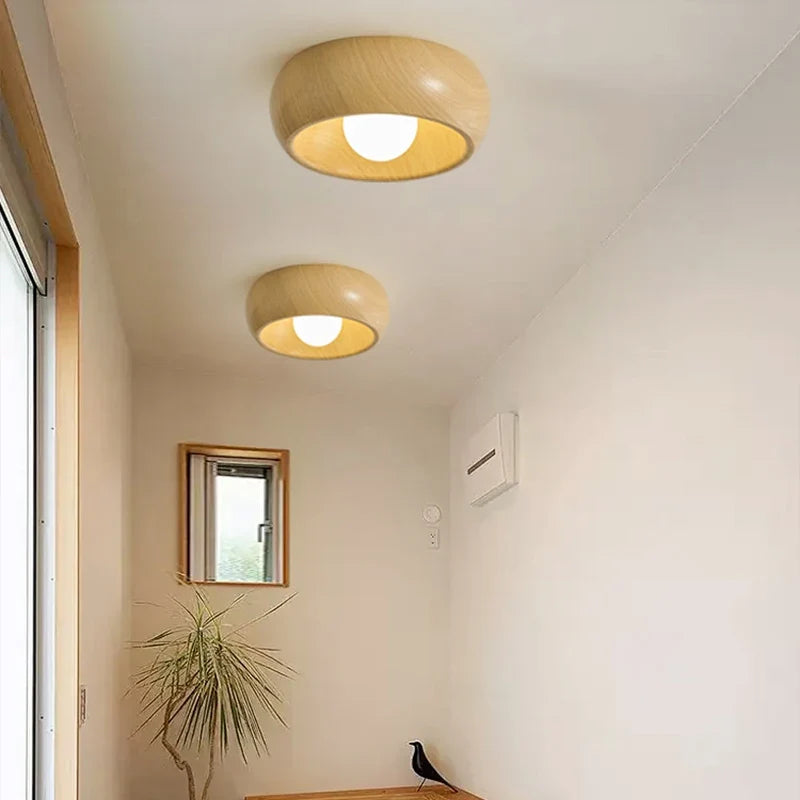 Plafonnier — À LED style wabi-sabi nordique rétro créatif