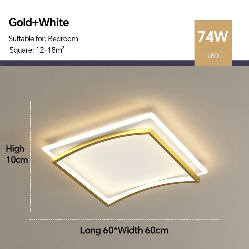 Plafonnier led moderne luminaire décoratif intérieur design élégant Honoré Éclaircie - Présence Moderne & Harmonie Intérieure