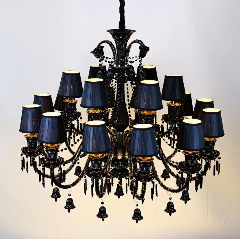Lustre — En cristal à 44 bras pour hôtel et centre commercial