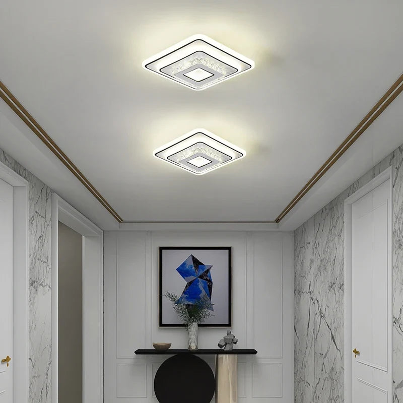 Plafonnier moderne minimaliste en cristal à led créatif Lucien Harmonie - Lignes Épurées & Atmosphère Sereine
