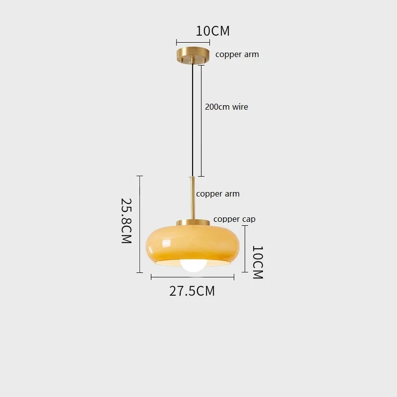 Plafonnier — Moderne nordique en verre LED iwhd