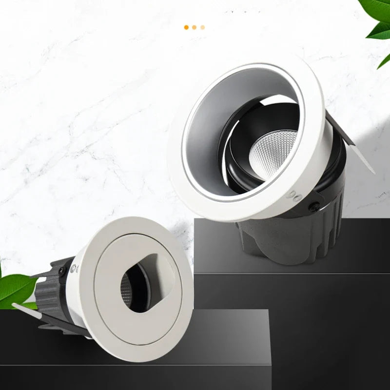 Plafonnier led angle réglable spot encastré design moderne Sylvain Récital - Une Note Actuelle dans le Décor