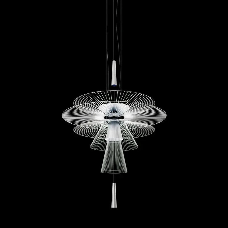 Lustre — De luxe sandyha LED en métal lampe suspendue décorative