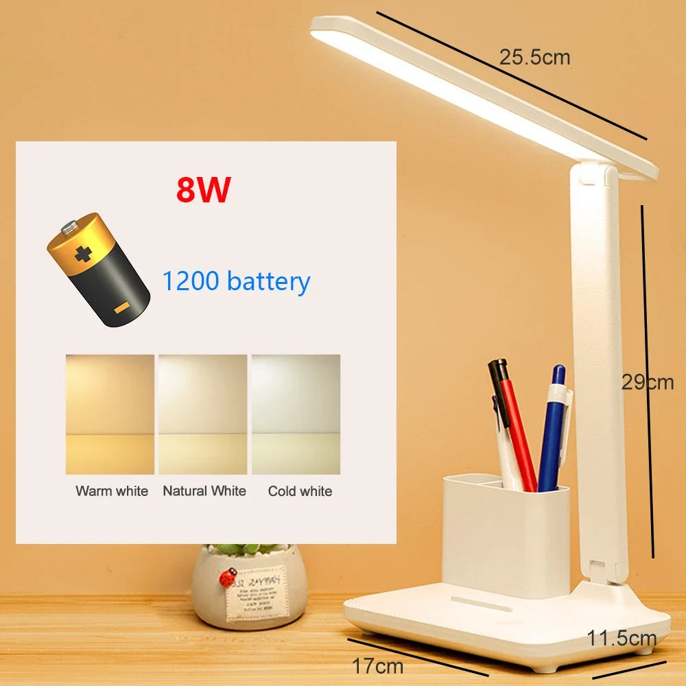 lampe de bureau led tactile usb avec protection des yeux